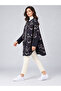Women's Patterned Knitwear Poncho - Purple - 3