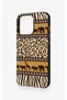 iPhone 13 Pro Compatible African Safari Pattern Silicone Case - 4