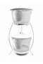 Mega Boy Wire Braided Metal 2-Layer Potato and Onion Storage Container - with Handle - White - 6