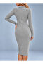 Women's long sleeve button front midi cami dress with pocket detail - 6