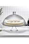 Sensu glass display stand with legs, dome, 30 cm