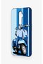 Oppo Reno 2Z Compatible Blue Scooter Patterned Silicone Case - 4