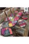 Boho Ethnic Handmade Table Runner – Embroidery & Sequin Patchwork