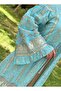 Italian Design Women's Patterned Long Kimono Dress Bohemian Pareo - 3