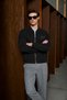 Men's Washable Vintage Bomber Black Jacket - 5