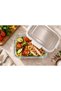 640 ml Set of 4 Glass Storage Containers with Steel Lids and Locking Food Storage Containers - 4