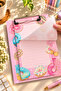Donut Patterned Secretary's Notepad 15X22 cm – 38 Sheets Lined Notepad - 2