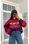 Women's Striped Printed Sweatshirt
