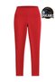 1060 Women's High Waist Gathering Tights with Fleece Inside for Winter, Premium Leggings, Red - 2