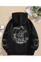 Design Printed Cotton 3 Thread Threaded Oversize Sweatshirt