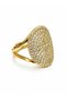 Marcelline Pavé Stone Ring-Gold - 2