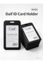 بطاقة جيب طولي ربطه 10 حبه لون اسودVertical Pocket Card Holder, 10 Pieces, Black Color - 2