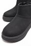 Zippered Flat Mini Children's Boots Black Emerald - 3