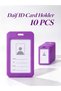 بطاقة جيب طولي ربطه 10 حبه لون موفVertical pocket card, 10 pieces, purple color