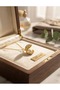 Gold Color Pearl Shell Model Steel Necklace - 4