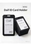 بطاقة جيب طولي ربطه 10 حبه لون اسودVertical Pocket Card Holder, 10 Pieces, Black Color