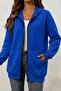 Fr Heart Rhythm Printed Two-Thread Zipper Hooded Sweatshirt Cardigan - Oversized Pocket Casual Sports Jacket