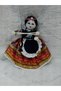 Kayseri Geographical Marked Handmade Onion Cloth Doll - Multi-Colored Striped Rug Motif Skirted String-Wrapped Figure - Nostalgic Gift and Decorative Doll Ph2U - 3