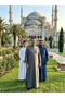 (Fistan) Models, Often Preferred for Hajj, Umrah and Daily Worship/Wear, Men's Collar Stripe Judge Collar Celabiye - 2