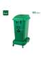Classification Waste Bin | Waste Segregation & Sorting Bin | 60 Liters | Green