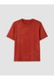 Two Mt Shop Quality Lcw Grace Red Combed Cotton Patterned Loose & Loose-Fitting Short Sleeve Women's T-Shirt - 5
