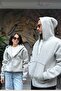 Unexs Panda Hooded Oversize Zippered Sweatshirt Cardigan Sun593 - 2
