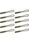 Durable Cord Zipper Pulls Pull Tab Zipper Replacement for Purses,Backpacks, Luggage, Clothing (Army