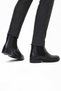 Alpine Black Genuine Leather Men's Chelsea Boots - 2