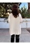 Italian Asymmetrical Knitwear Tunic Ecru - 4