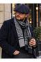 Cushioned Fabric English Cap + Polyviscon Scarf Stylish Combination Set (190*32)