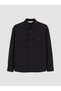 Ozmarka New Season Black Relax Fit Men's Shirt - 5