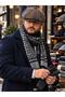 Cushioned Fabric English Cap + Polyviscon Scarf Stylish Combination Set (190*32) - 2