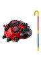 Ladybug Push Toy with Stick and Wheels First Step Walking Stick - 3