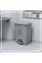Mini Step Trash Bin | Plastic Matte Finish | Pedal Dustbin for Bathroom & Kitchen | 20 Liters | Grey - 5