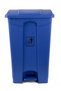 Large Step Trash Bin | Plastic Matte Finish | Pedal Garbage Bin for Homes, Villas & Communal Spaces | 87 Liters | Blue - 5