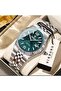 Steel Men's Wristwatch with Calendar