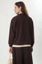 Button Detailed Garnished T-Shirt Brown - 7