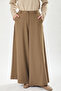 Wide Leg Polyviscon Trousers Mink - 5