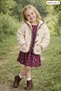 Girl's Plush Coat and Dress Set