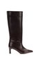 Women's Brown Short Heeled Non-Zipper Boots, Simple, Stylish and Comfortable - 3