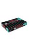 Vçs20 Vinyl 20-Piece Striped Black Eraser - 2