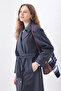 Windbreaker Classic Trench Coat Navy Blue - 4