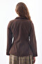 Slim Fit High Collar Versatile Jacket Brown - 6