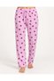 Night Pink Women's Premium Patterned Comfortable Cut Pajama Bottoms 4774 - 2