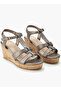 Women Textured Wedge Sandals