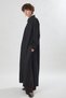 Long Denim Shirt with Deep Side Slits Black - 2