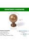 10 Pack 1 Inch Antique Brass Cabinet Knobs Kitchen Hardware Brass Drawer Knobs Kitchen Cabinet Hardw - 2