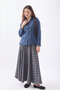 Slim Fit High Collar Versatile Jacket Indigo - 2
