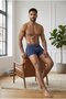 Men's Comfortable Flexible Seamless 3-Piece Navy Blue Boxer Briefs - 6