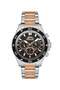 Sporty Stylish Men's Wristwatch |   45 mm Steel Band, Black Dial - 7